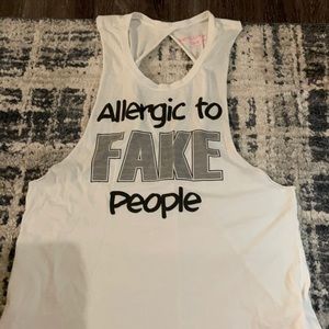 Allergic to Fake People Tank Top
